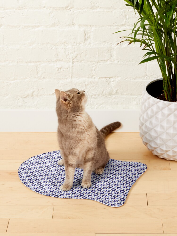 Thumbnail 2 of 5, Pet Mat, Flower Pattern "Alex" designed and sold by Patterns For Products.