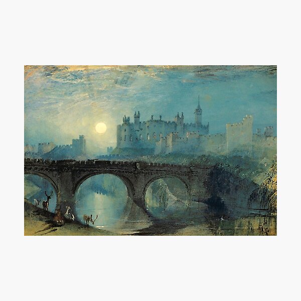 Aperçu de l'œuvre Joseph Mallord William Turner "Château d'Alnwick, Northumberland" créée et vendue par Alexandra Dahl.