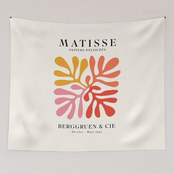 Item preview, Matisse Papiers Découpés Pink Yellow Orange Red designed and sold by ahumbleconcept.
