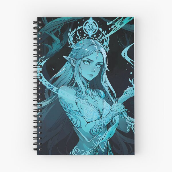 Item preview, Enchanting Blue Elf Sorceress designed and sold by ByteyCreatives.