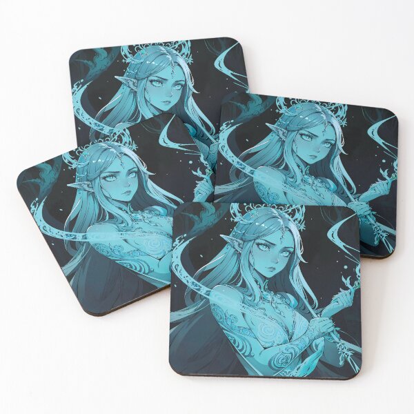 Item preview, Enchanting Blue Elf Sorceress designed and sold by ByteyCreatives.