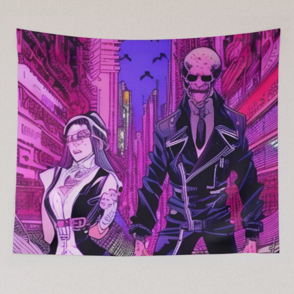 Item preview, Vampire In The Cyberpunk Universe designed and sold by KalipsoArt.