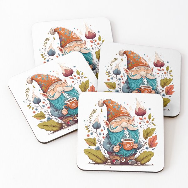 Item preview, Funny Coffee & Gnome Lovers Floral Retro Spring Gardener designed and sold by SecretDicer.