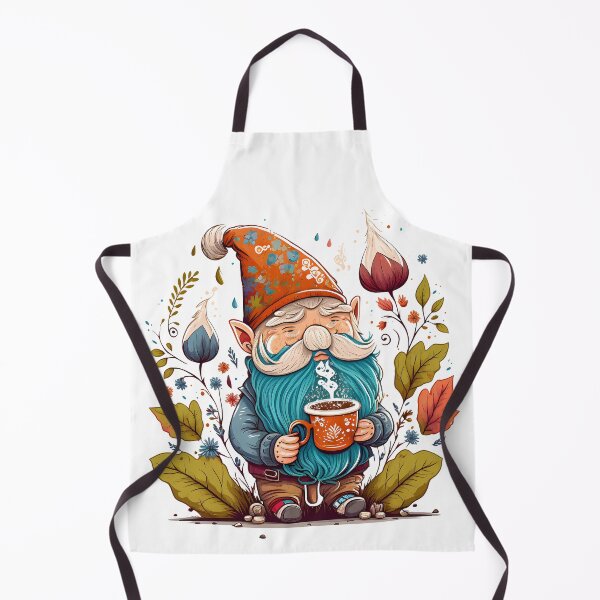 Item preview, Funny Coffee & Gnome Lovers Floral Retro Spring Gardener designed and sold by SecretDicer.