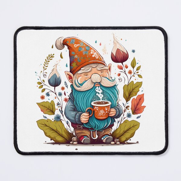 Item preview, Funny Coffee & Gnome Lovers Floral Retro Spring Gardener designed and sold by SecretDicer.