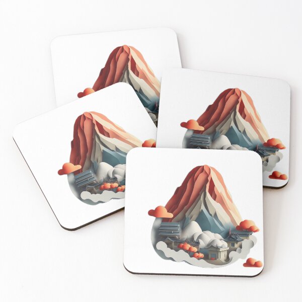 Item preview, Whimsical Chinese Isometric Paper: Vibrant Colours, Circular Design, and Lunar Beauty designed and sold by RedArtG09.