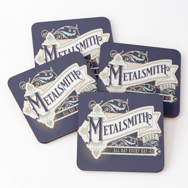 Item preview, Metalsmith gift merch ornamental leaves elegant victorian design designed and sold by MetalicBabe.