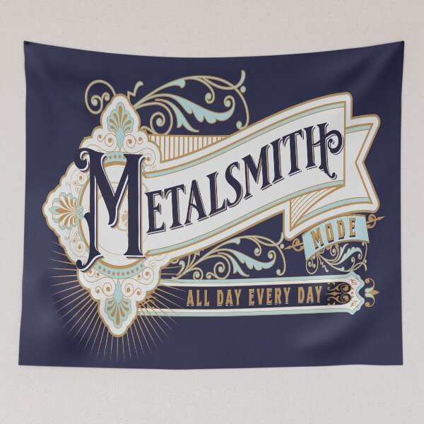 Item preview, Metalsmith gift merch ornamental leaves elegant victorian design designed and sold by MetalicBabe.