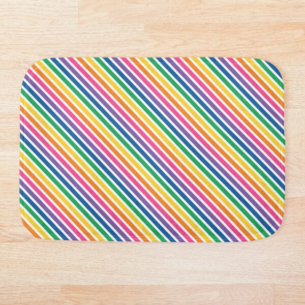Item preview, Diagonal Rainbow Stripes designed and sold by JudyHaley.