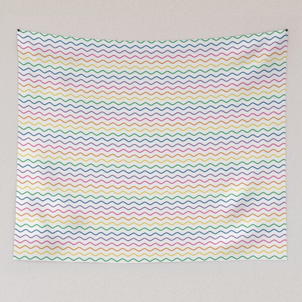 Item preview, Wavy Rainbow Stripes designed and sold by JudyHaley.