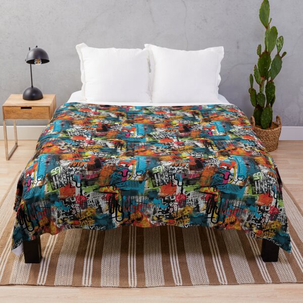 Item preview, Graffiti Street Art Collage - Urban-inspired Designs, Vibrant Colors designed and sold by KaleidoCreation.