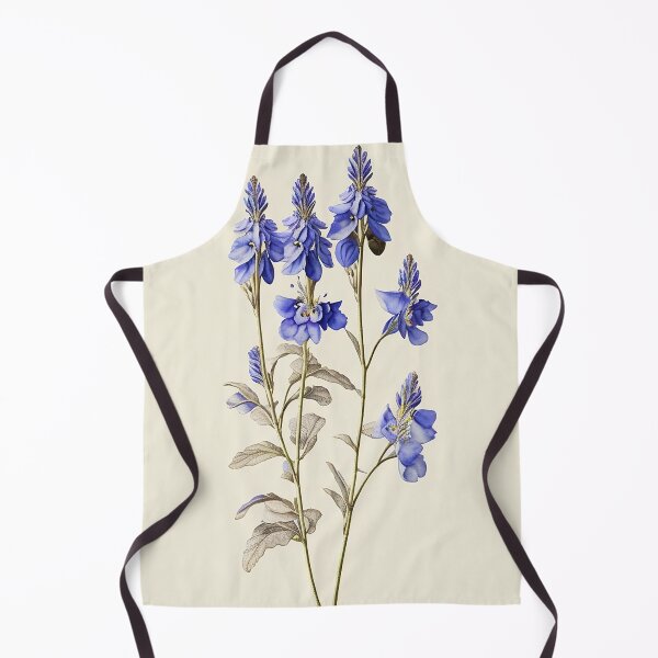 Item preview, Vintage image of a Delphinium designed and sold by SimpleWallArt.