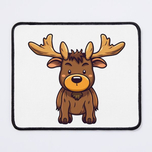 Item preview, A Cute Kawaii Moose designed and sold by minjagoods.