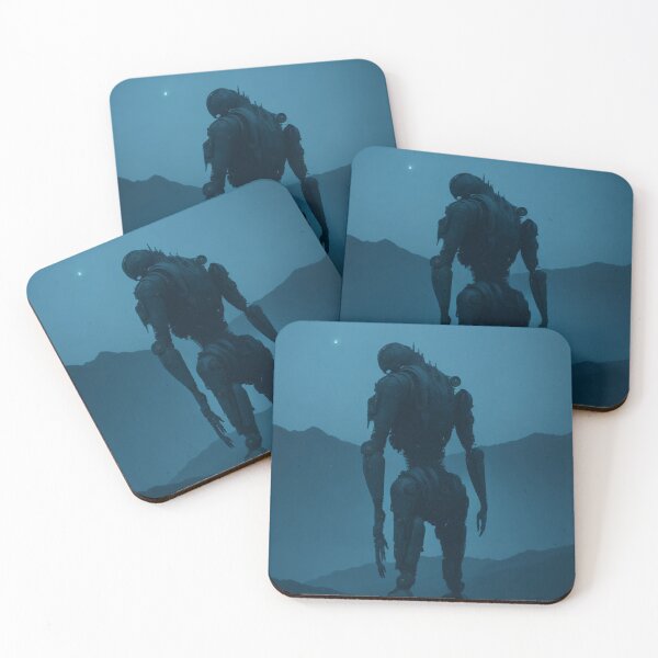 Item preview, Humanoid Android Robot Guarding the Night in a Lake designed and sold by ArtemExpressio.