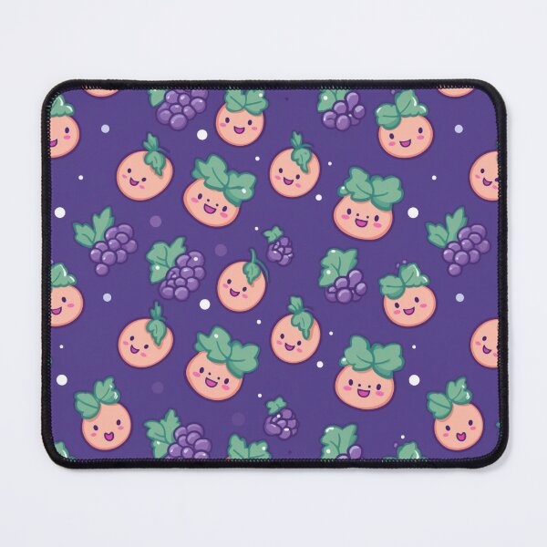 Item preview, Sweet cute grape pattern in purple background designed and sold by imagenia.