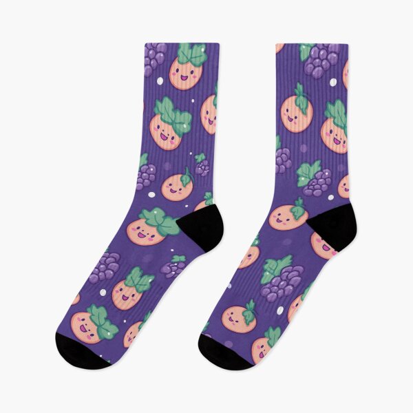 Item preview, Sweet cute grape pattern in purple background designed and sold by imagenia.