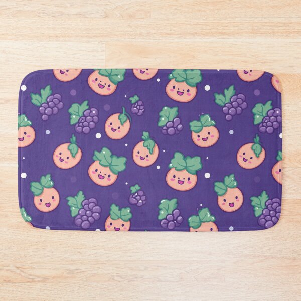 Item preview, Sweet cute grape pattern in purple background designed and sold by imagenia.