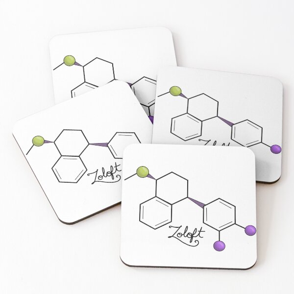 Item preview, Zoloft Chemical Structure  designed and sold by EmyBeeDesigns.