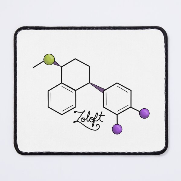 Item preview, Zoloft Chemical Structure  designed and sold by EmyBeeDesigns.