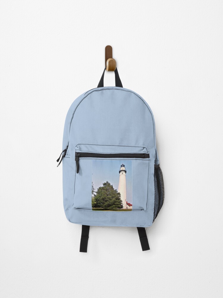 Thumbnail 1 of 3, Backpack, Lighthouse with Tree designed and sold by mlsflamingo.
