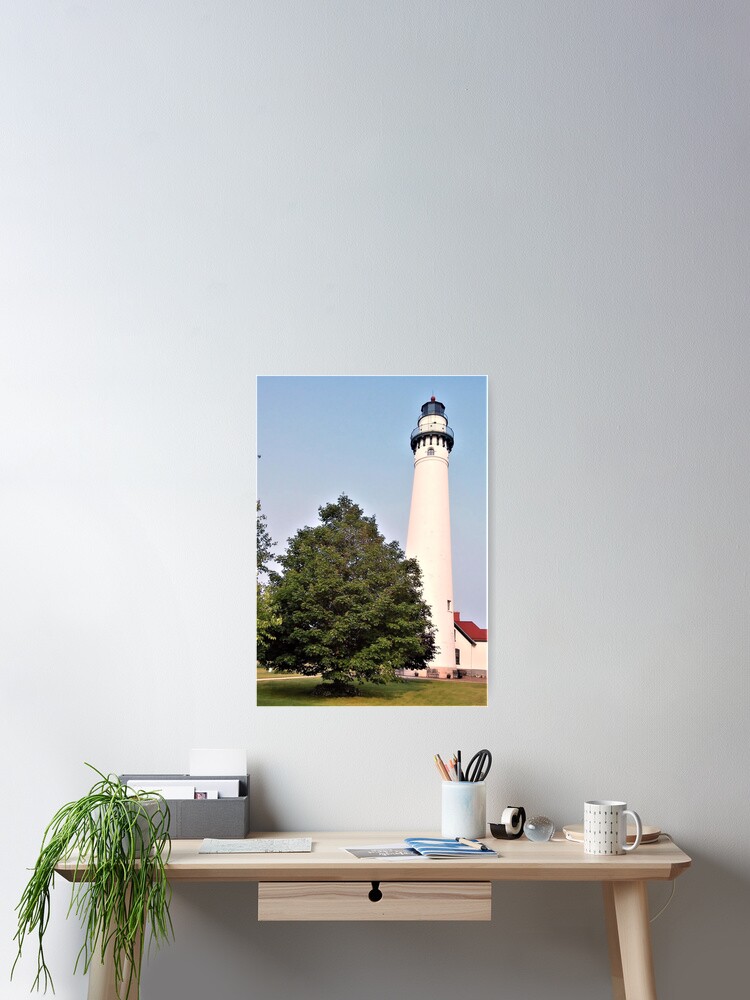Thumbnail 2 of 3, Poster, Lighthouse with Tree designed and sold by mlsflamingo.