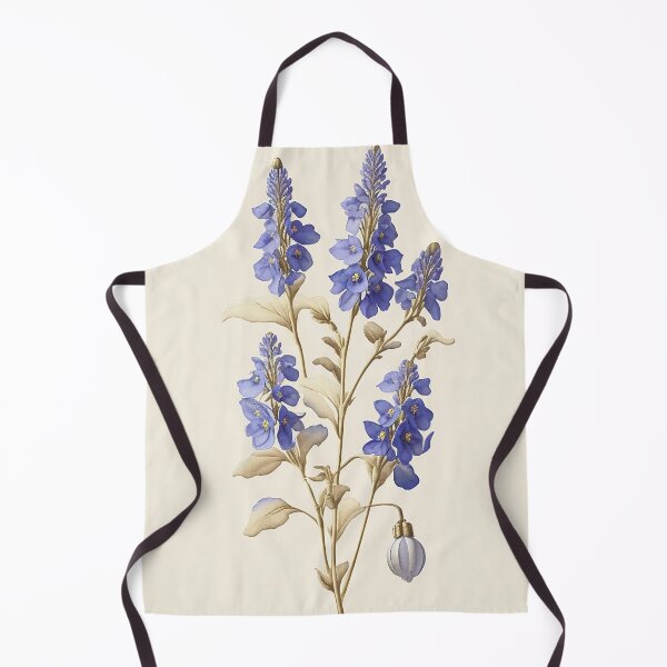 Item preview, Vintage image of a Delphinium designed and sold by SimpleWallArt.