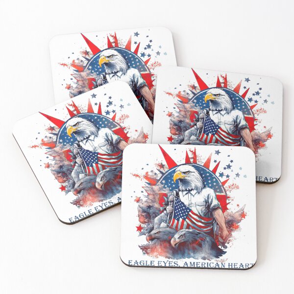 Item preview, Majestic Wings - American Patriotic Eagle Art Print designed and sold by Art-Syndicate.