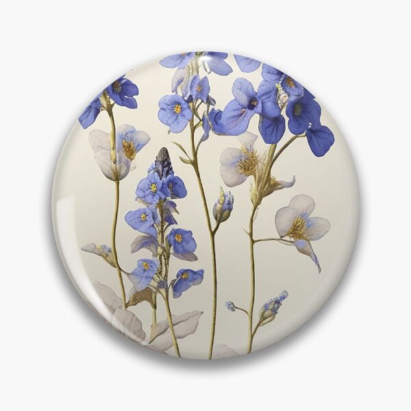 Item preview, Vintage image of a Delphinium designed and sold by SimpleWallArt.