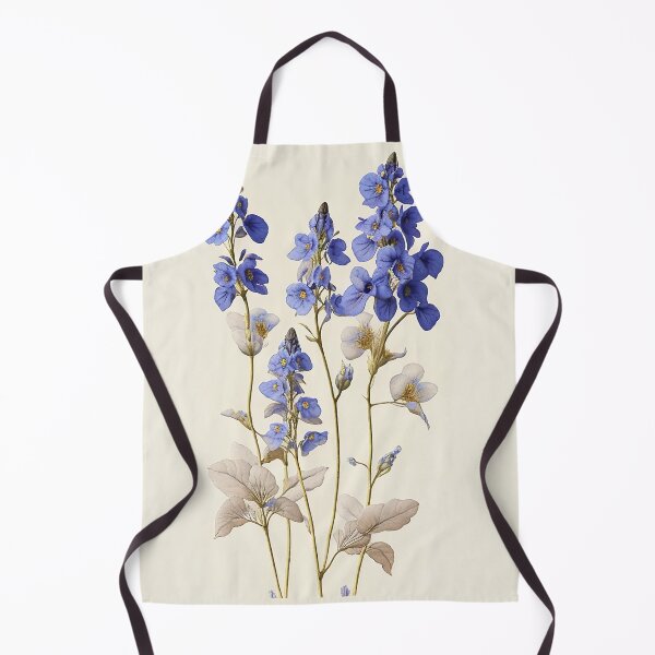 Item preview, Vintage image of a Delphinium designed and sold by SimpleWallArt.