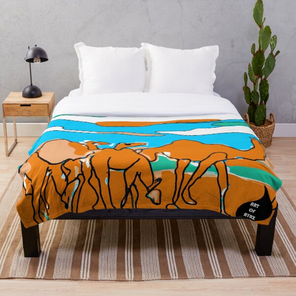 Item preview, Wandering Camels in Abstract Art Digital Art designed and sold by artofayaz.