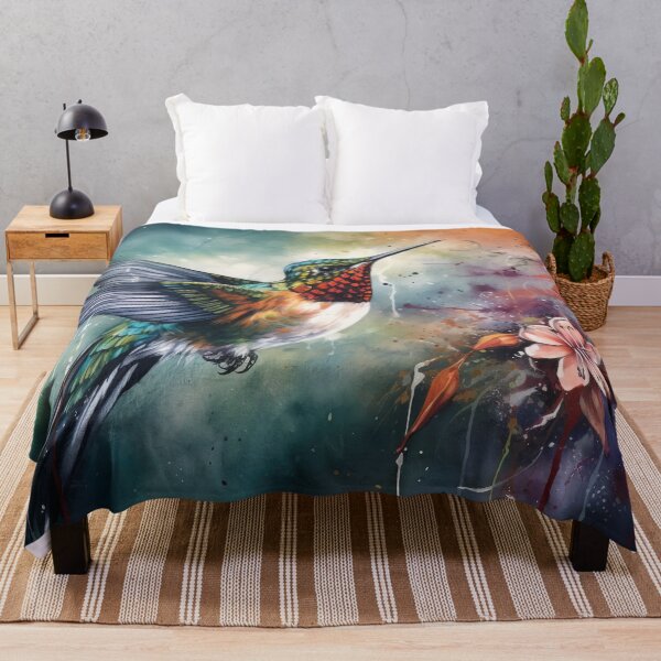 Item preview, Hummingbird and Flowers designed and sold by Vanover Designs.