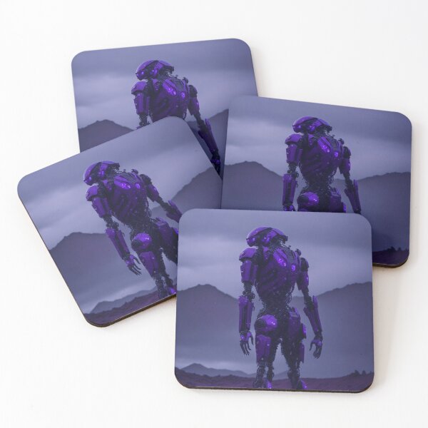Item preview, Violet Humanoid Android Robot   designed and sold by ArtemExpressio.