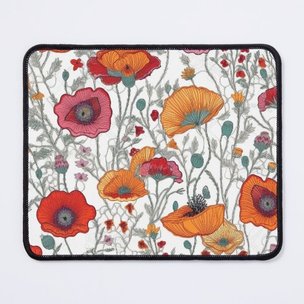 Item preview, Embroidered Poppies designed and sold by PietyandDesire.