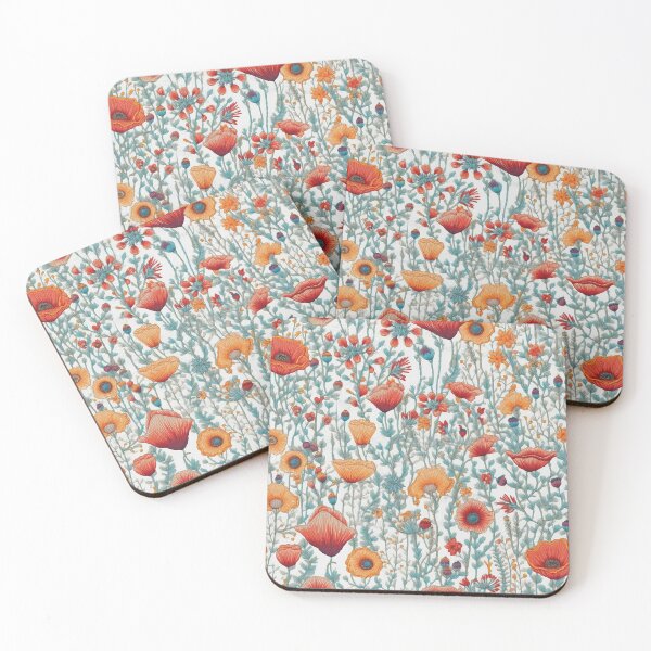 Item preview, Embroidered Poppies designed and sold by PietyandDesire.