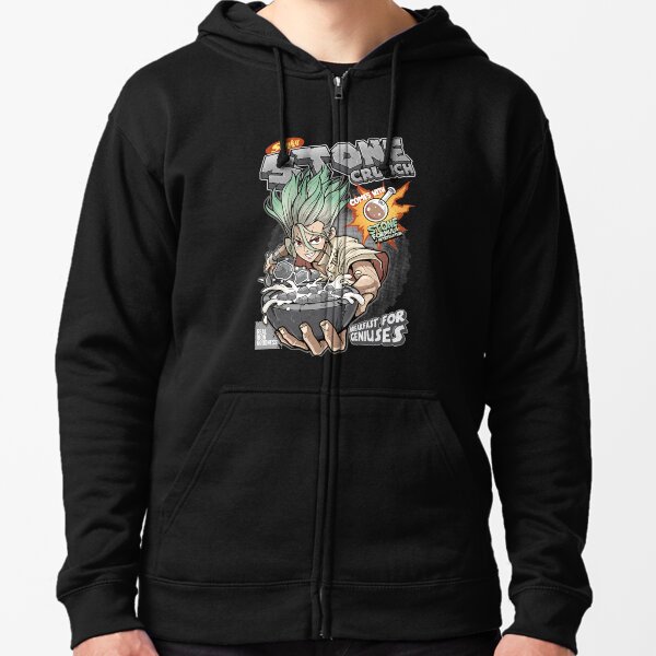 Dr Stone ( Crunch de pierre ) Veste zippée à capuche