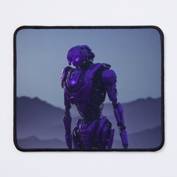 Item preview, Enigmatic Humanoid Android Robot exploring a Violet World designed and sold by ArtemExpressio.