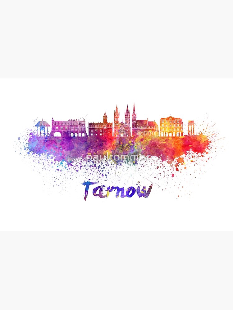 Tarnow skyline in watercolor by paulrommer