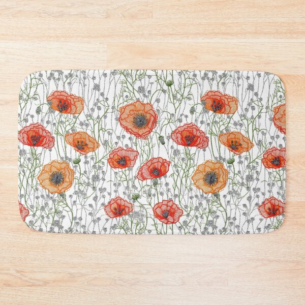 Item preview, Embroidered Poppies designed and sold by PietyandDesire.