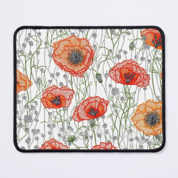 Item preview, Embroidered Poppies designed and sold by PietyandDesire.