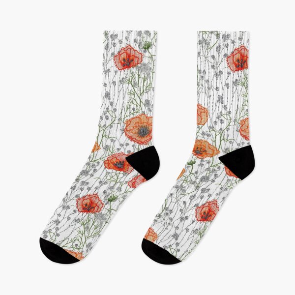 Item preview, Embroidered Poppies designed and sold by PietyandDesire.