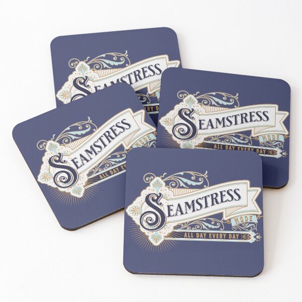 Item preview, Seamstress gift merch ornamental leaves elegant victorian design designed and sold by MetalicBabe.