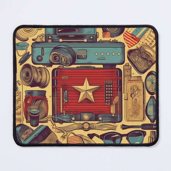 Item preview, Wanderlust Chronicles: Vintage Travel Vector Illustration - New American Color Photography Style designed and sold by Bee Happy Creative™.
