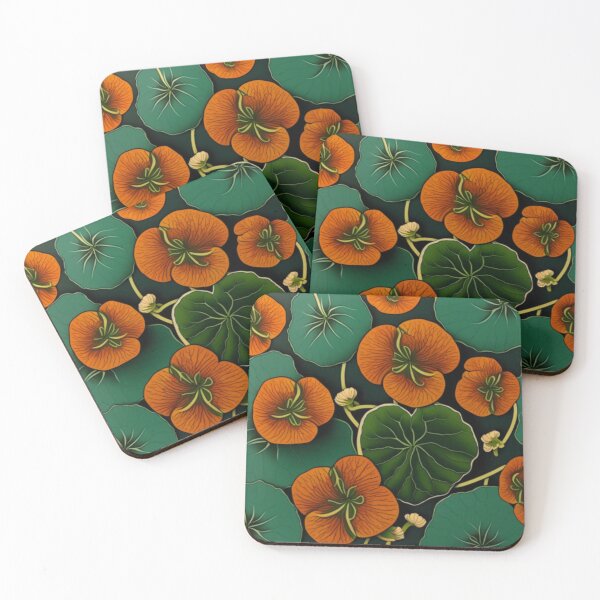 Item preview, Nasturtium Tile Pattern  designed and sold by SAMicrogreens.