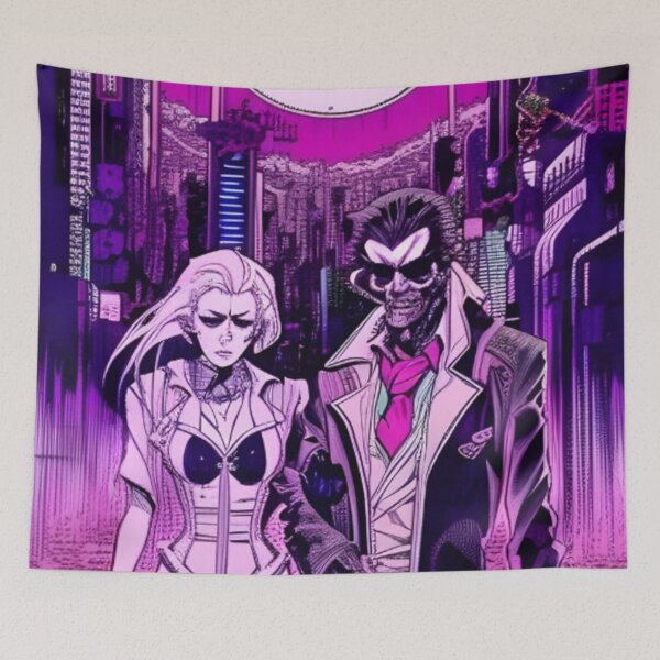 Item preview, Vampire In The Cyberpunk Universe designed and sold by KalipsoArt.