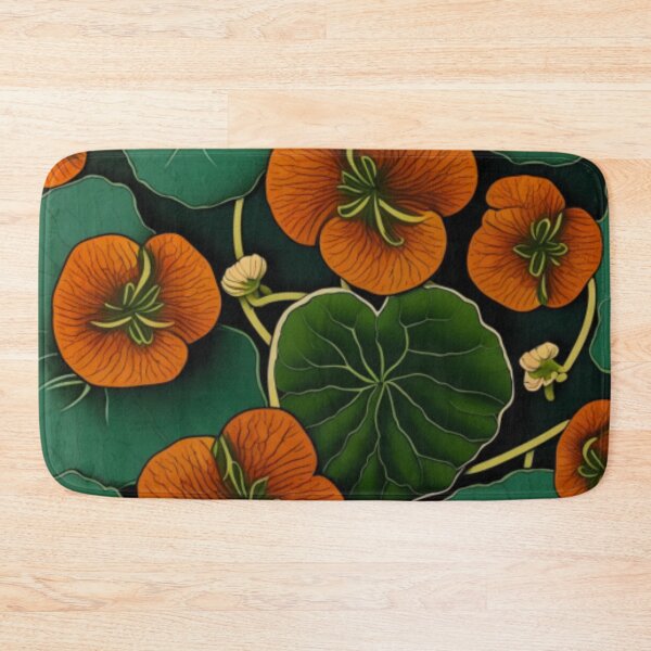 Item preview, Nasturtium Tile Pattern  designed and sold by SAMicrogreens.