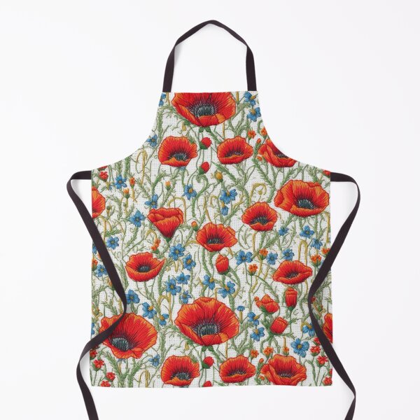 Item preview, Embroidered Poppies designed and sold by PietyandDesire.