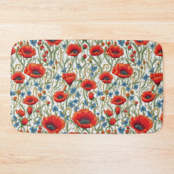 Item preview, Embroidered Poppies designed and sold by PietyandDesire.