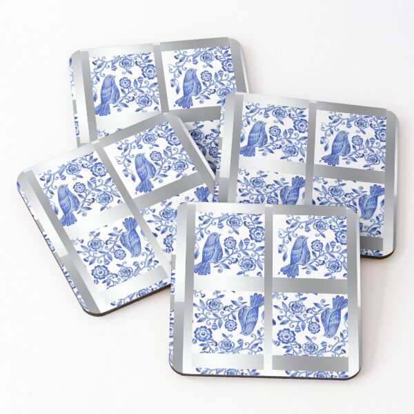 Item preview, Blue and white china porcelain tile pattern  designed and sold by Nathanfulks551.