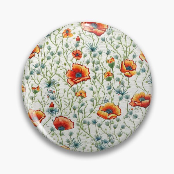 Item preview, Embroidered Poppies designed and sold by PietyandDesire.