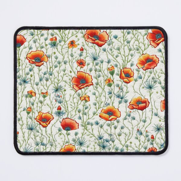 Item preview, Embroidered Poppies designed and sold by PietyandDesire.
